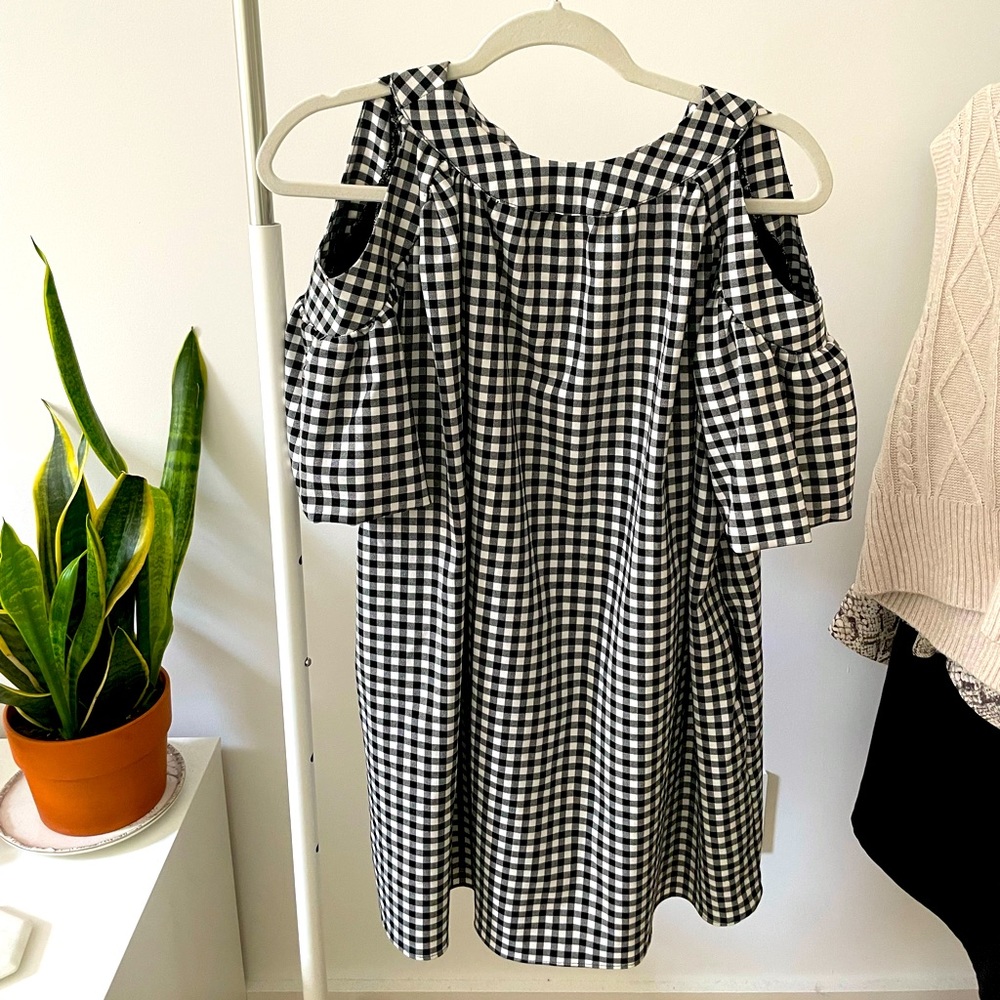 Zara checked dress size xs